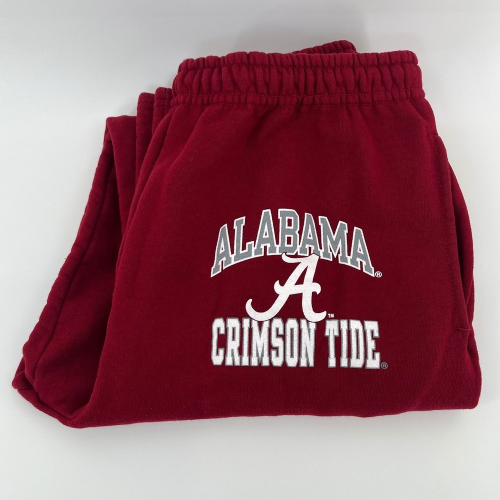Russell Athletic Sweatpants Mens XXL Crimson Alabama Crimson Tide Fleece Joggers